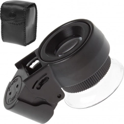 Kapesní šperkařská lupa 45x s LED a UV osvětlením