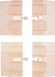 Small foot dřevěné rampy pro autodráhu, 4 ks