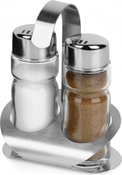 Solnička a pepřenka se stojánkem, 3dílná sada ORION