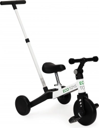 Dětská tříkolka s vodící tyčí 2 v 1 ECO TOYS