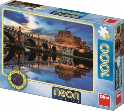 Puzzle neonové Andělský hrad 1000 dílků