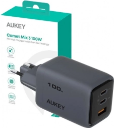 Aukey Rychlá Nabíječka Comet Mix 3 s 3 Uvsky 100W