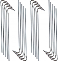 Ocelové stanové kolíky 18 cm, sada 20 ks