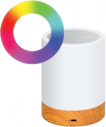 Bezdrátová dotyková LED noční lampička TECHLY s měnícími barvami