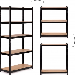 Kovový regál s 5 policemi pro garáž a sklep