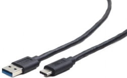 USB 3.0 kabel USB‑C (A male na USB‑C male), 0,5 m, černý