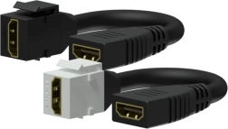 adapter keystone hdmi a (samice–samice) na kabel, bílý