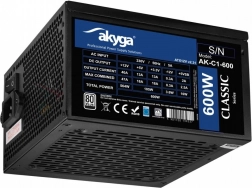 Akyga AK-C1-600 zdroj ATX 600 W Classic s certifikací 80 PLUS