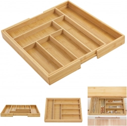 rozšiřitelný bambusový organizér do zásuvky na příbory greenblue