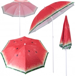 Skládací plážový a zahradní slunečník s motivem melounu 150 cm, naklápěcí