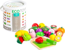 Dřevěné ovoce na krájení ECOTOYS