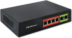 Síťový switch fast ethernet poe 4x rj45 + 2x rj45 uplink 65 w 10/100 mb/s