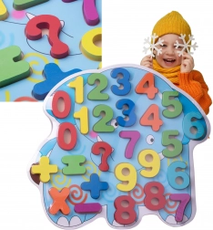 Dřevěné číselné puzzle pro děti – slon