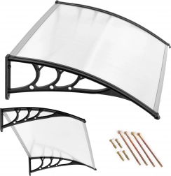 vchodová stříška 150 × 80 cm z polykarbonátu modernhome