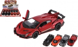 Model auta Lamborghini Veneno kov/plast 13 cm na natažení