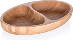 Bambusová dělená mísa 24 × 13,5 × 4 cm