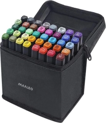 Oboustranné markery – sada 40 ks v pouzdře