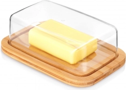 Bambusová máslenka s čirým víkem