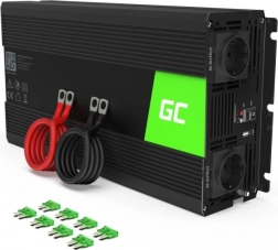 Měnič napětí Green Cell 1500W/3000W s čistou sinusovkou