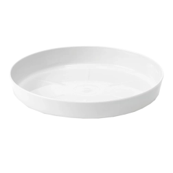 Plastový podstavec pod květináč 28 cm bílý LAMELA