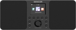Internetové rádio Sencor s 2x10W, WiFi, FM, DAB+, USB a LCD displejem