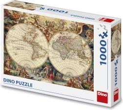 DINO puzzle historická mapa, 1000 dílků