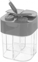 Dóza na koření se 4 přepážkami a samolepkami ORION