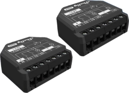 Shelly 2pm gen3 sada 2 chytrých dvoukanálových spínačů wifi/bluetooth
