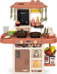 Dětská kuchyňka se zvuky, LED a generátorem páry, 42 doplňků