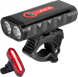 MalTrack cyklistická sada světel Exonum 4000 2v1 přední a zadní