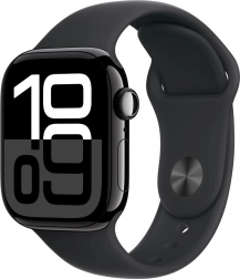 Apple Watch Series 10 GPS 42 mm onyx s černým sportovním páskem