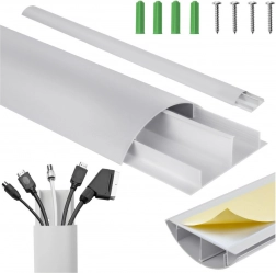 Sada krycích lišt pro kabely stříbrná hliníková