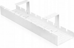 Závěsný organizér na kabely pod stůl – bílý