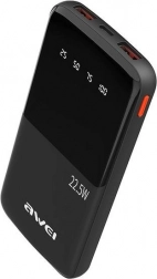 Powerbanka 10000mAh s rychlonabíjením 22,5W, 2xUSB + USB-C