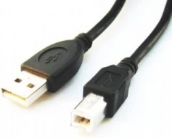 USB 2.0 kabel AB (AM–BM) 1,8 m černý