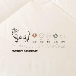 Zimní vlněná přikrývka z ovčí vlny 200×220 cm