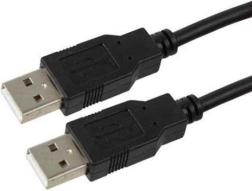 Černý USB kabel AM-AM 1,8m