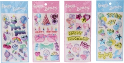 Dekorativní nálepky s glitrem 22x9,5 cm