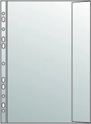 Průhledný obal B4 s klopou a eurozávěsem, 120 mikronů