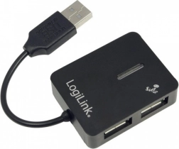LogiLink USB hub 4portový USB 2.0 černý