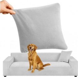 Pokrowec na pohovku Ruhhy světle šedý 190-230 cm