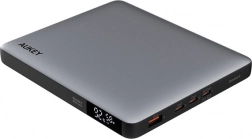 Aukey powerbanka 20000 mAh s 100W Power Delivery, šedá