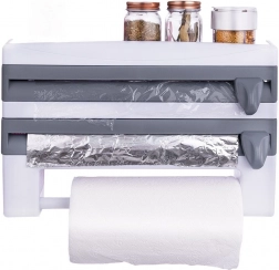 Nástěnný dávkovač fólií a papírových utěrek 3v1