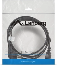 Lanberg napájecí kabel Schuko (CEE 7/7) – IEC 320 C13, 1,8 m, černý