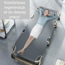 Skládací cestovní postel premium 75 cm – šedá
