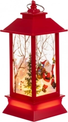 Vánoční LED lucerna červená RUHHY