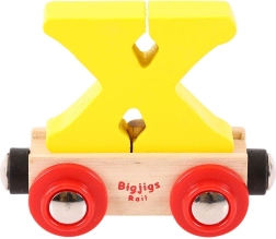Dřevěný vagónek s písmenem X - Bigjigs Rail