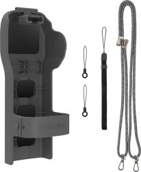Ochranné pouzdro se šňůrkou a popruhem pro dji osmo pocket 3 – šedé
