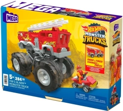 Stavebnice MEGA Hot Wheels Monster Trucks 5-Alarm s ATV čtyřkolkou