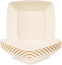 Hluboké plastové talíře SANDY 17,5 cm, 500 ml, 6 ks